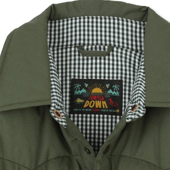 Fortela Green Down Shirt - Picture 4 of 4